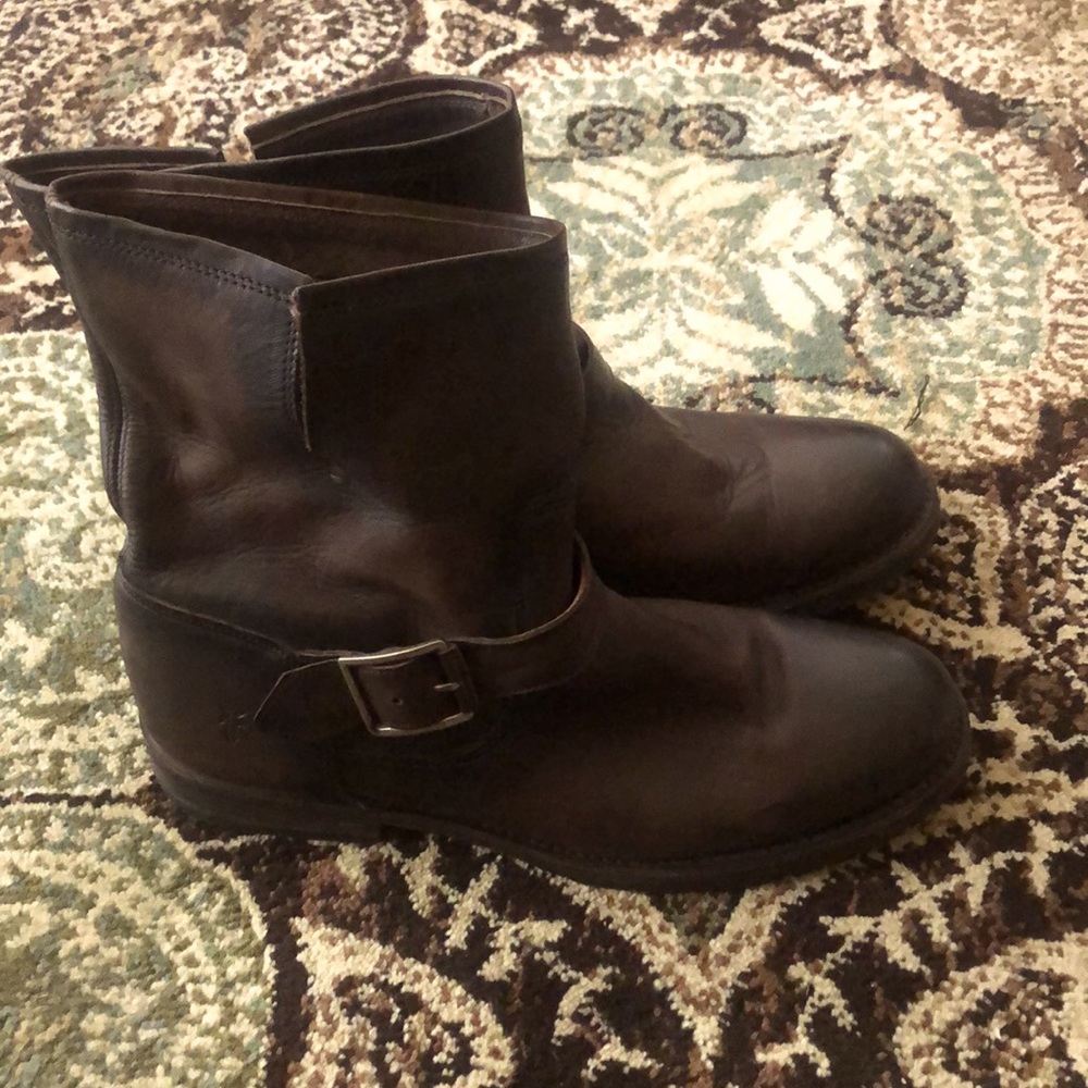 FRYE boots dark brown